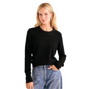 NAADAM | The Original Cashmere Crewneck Sweater - Classic Black Size XL